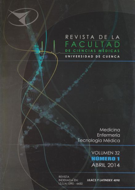 Rev. Fac. Cienc. Méd. Univ. Cuenca. Vol 32 Nº 1 Abril 2014